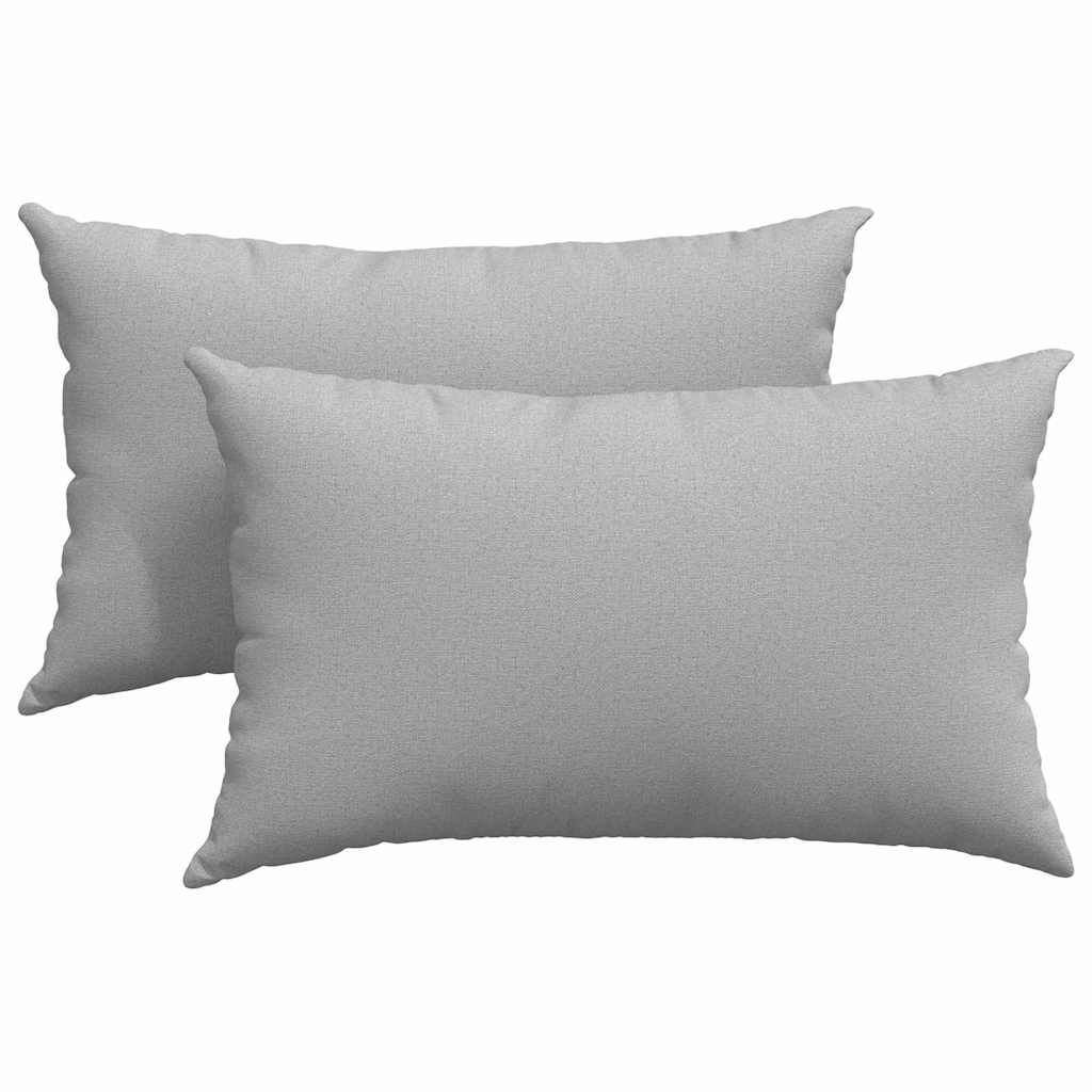 Sofakissen 2 stk. Stoff Wolkengrau 50 x 30 cm