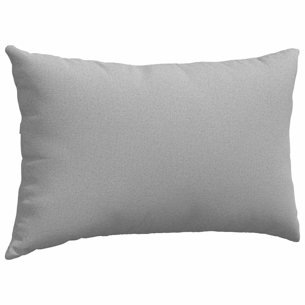 Sofakissen 2 stk. Stoff Wolkengrau 50 x 30 cm