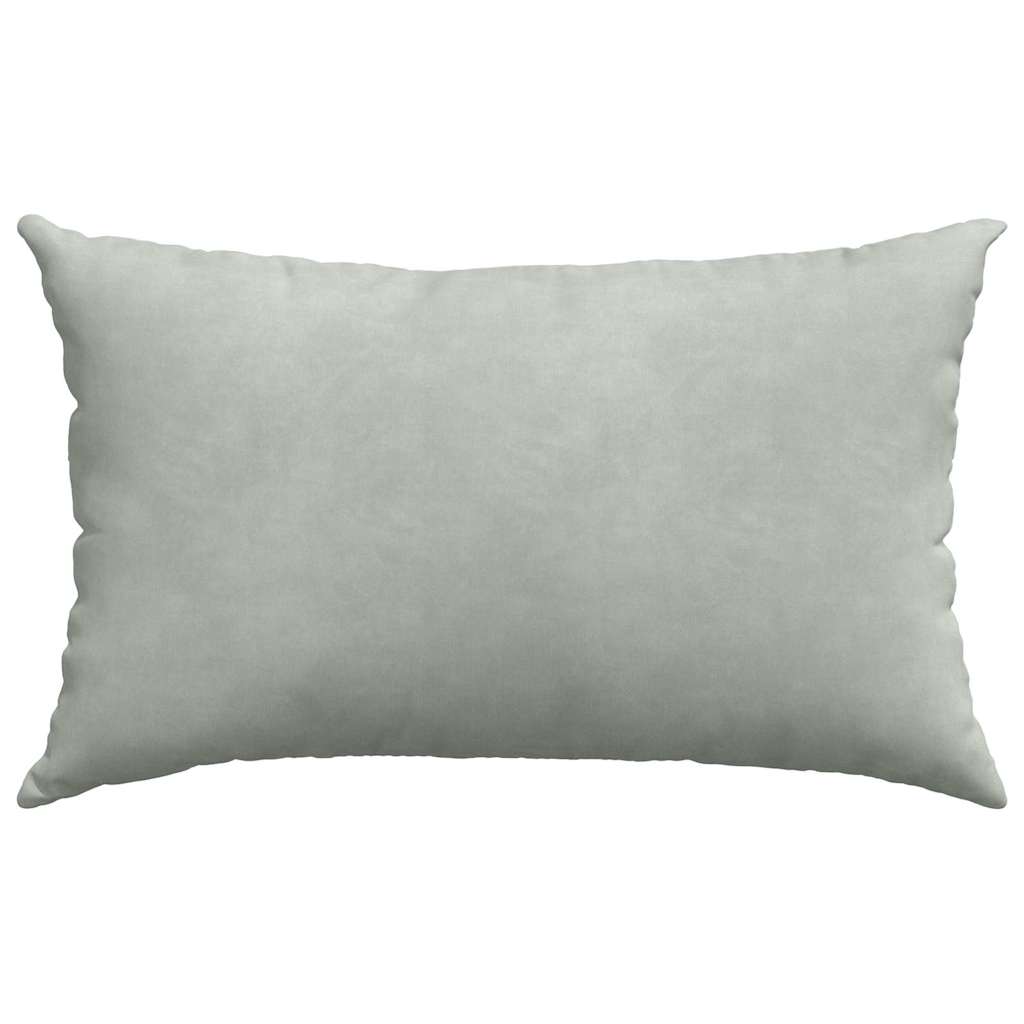 Sofakissen 2 pcs Hellgrau 50 x 30 cm Cordstoff