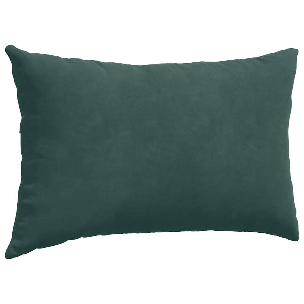 Sofakissen 2 pcs Dunkelgrün 50 x 30 cm Cordstoff