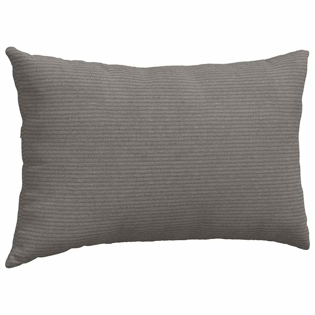 Sofakissen 2 pcs Hellgrau 50 x 30 cm Cordstoff