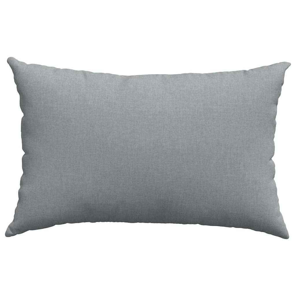Sofakissen 2 stk. Stoff Hellgrau 60 x 40 cm