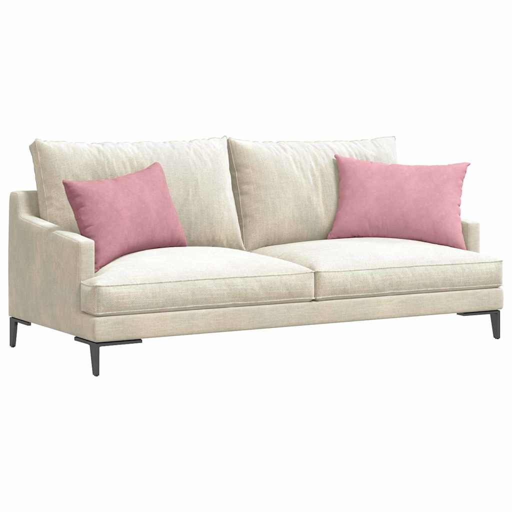 Sofakissen 2 pcs Rosa 60 x 40 cm Cordstoff