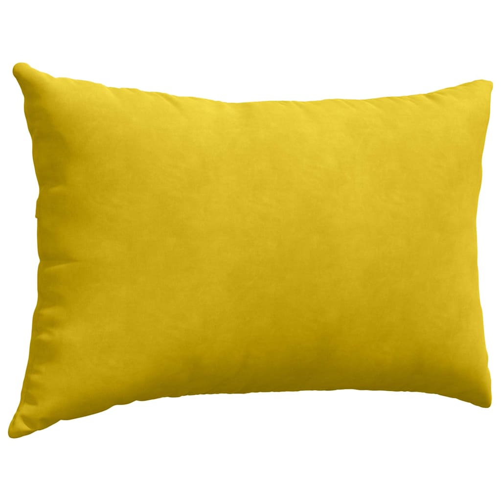 Sofakissen 2 pcs Gelb 60 x 40 cm Cordstoff