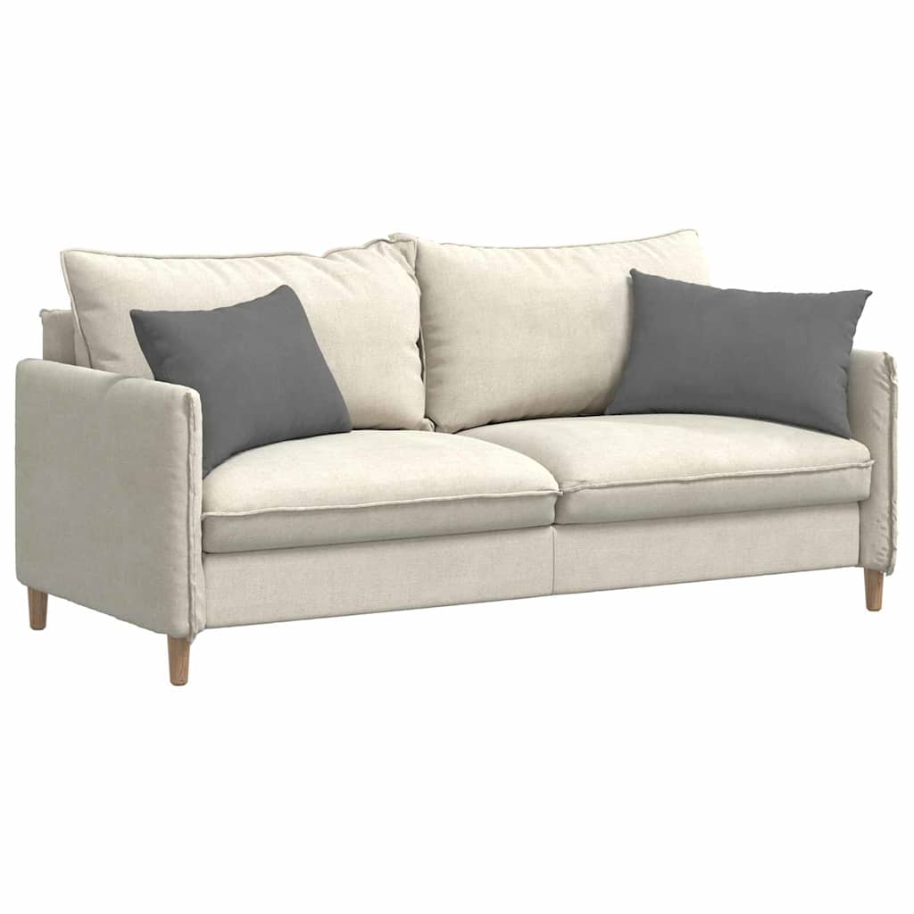 Sofakissen 2 Stk. Stoff Dunkelgrau 60 x 40 cm