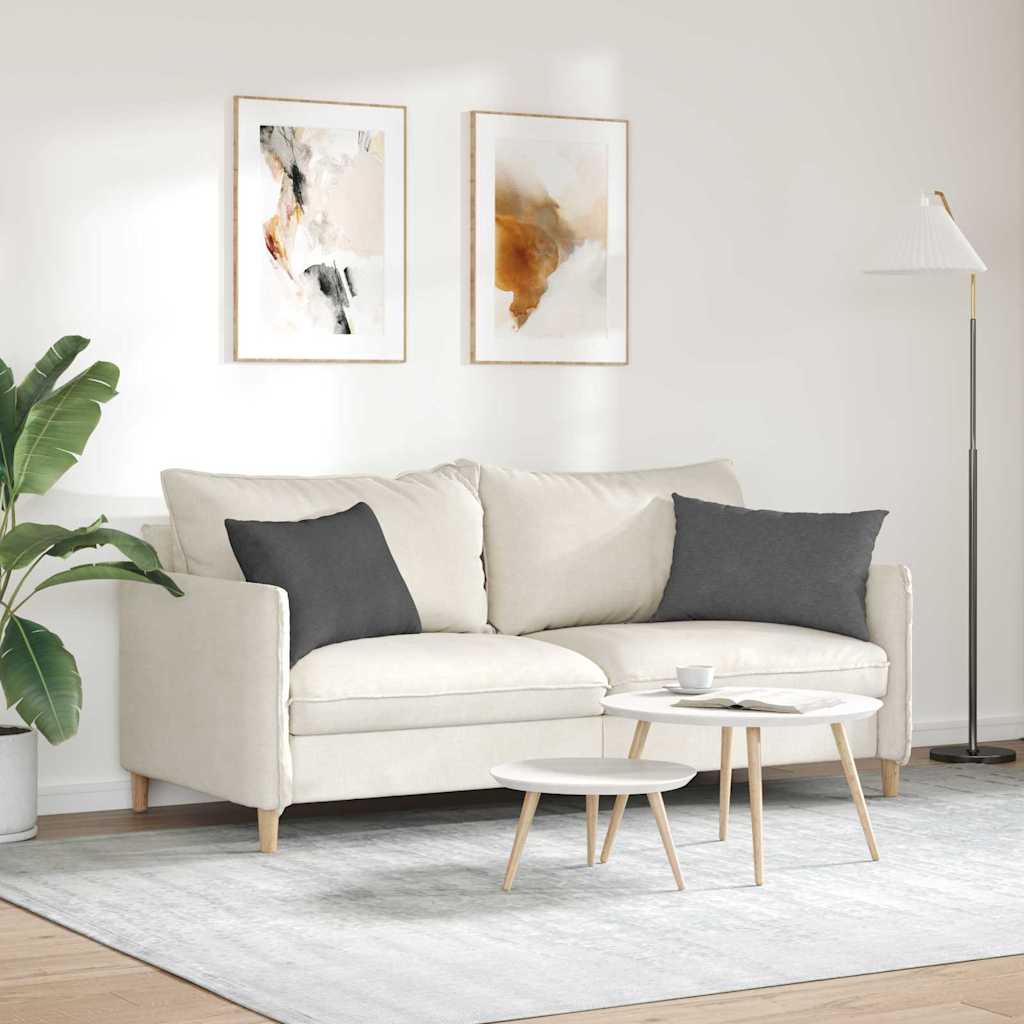 Sofakissen 2 pcs Dunkelgrau 60 x 40 cm Cordstoff