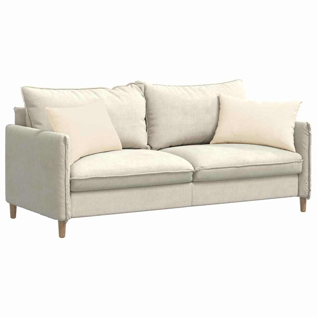 Sofakissen 2 pcs Creme 60 x 40 cm Cordstoff