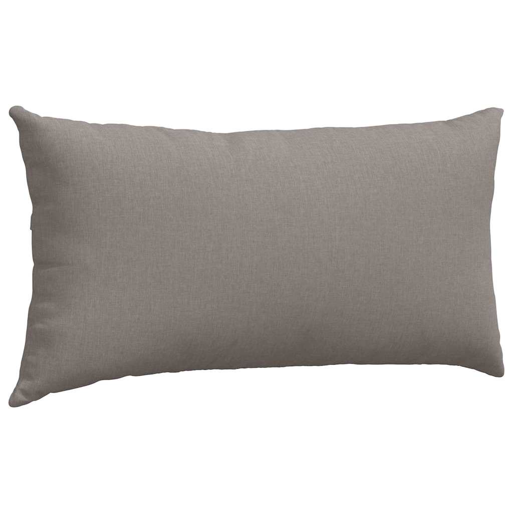 Sofakissen 2 stk. Stoff Taupe 80 x 40 cm