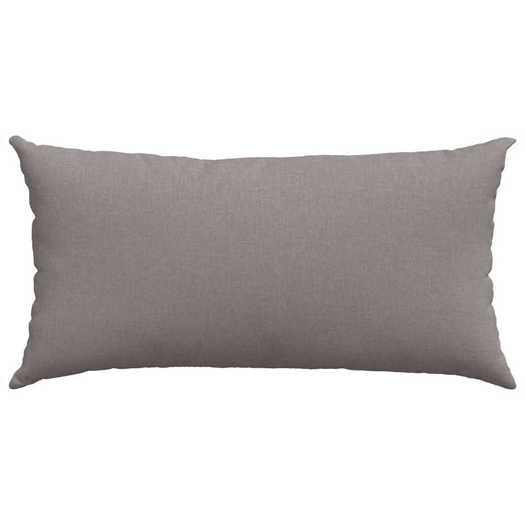 Sofakissen 2 stk. Stoff Taupe 80 x 40 cm