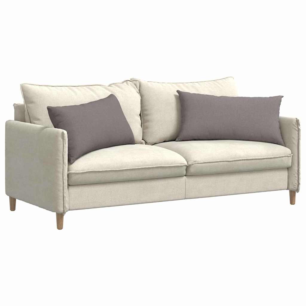 Sofakissen 2 stk. Stoff Taupe 80 x 40 cm