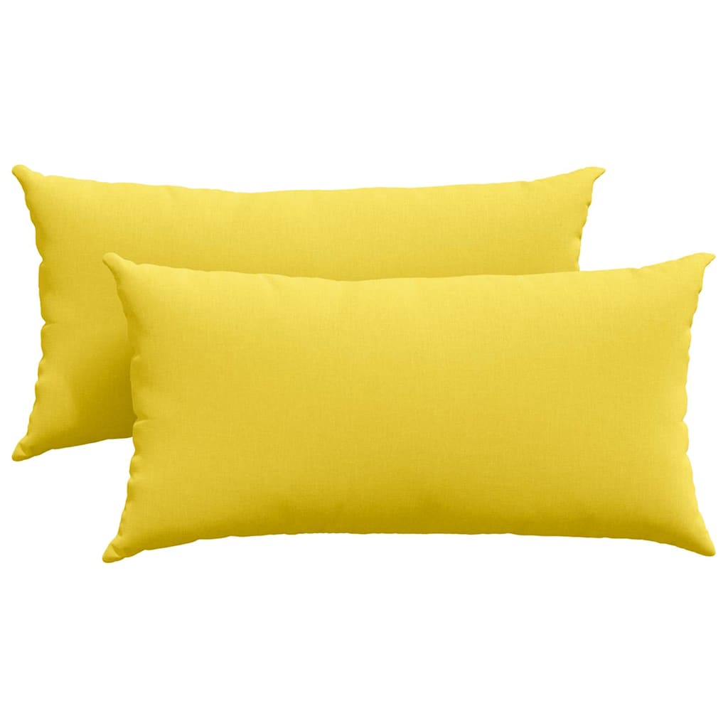 Sofakissen 2 stk. Stoff Helles Gelb 80 x 40 cm