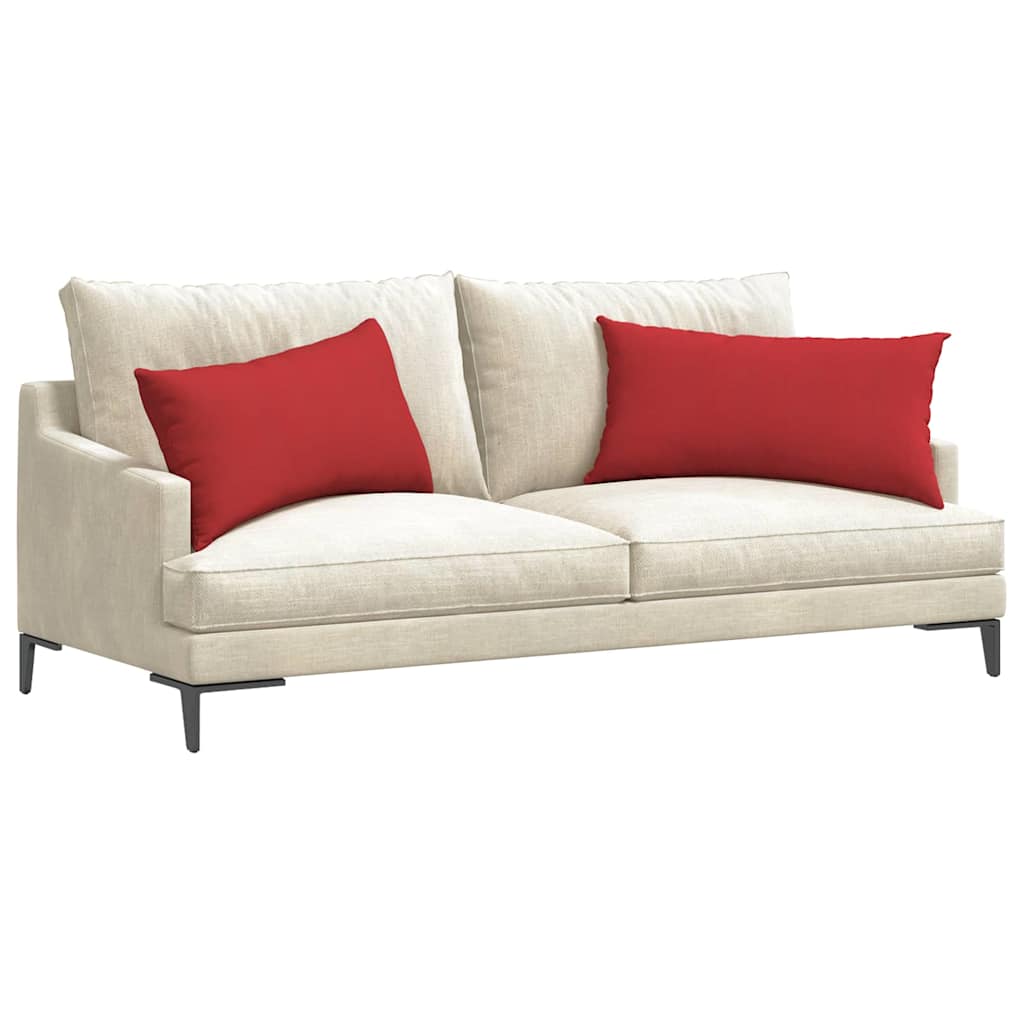 Sofakissen 2 stk. Stoff Rot 80 x 40 cm