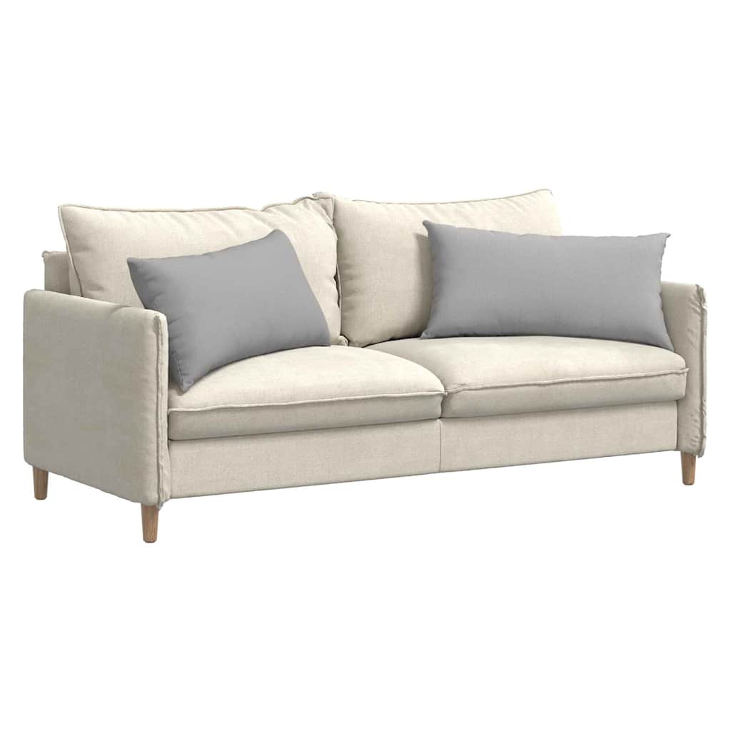 Sofakissen 2 stk. Stoff Wolkengrau 80 x 40 cm