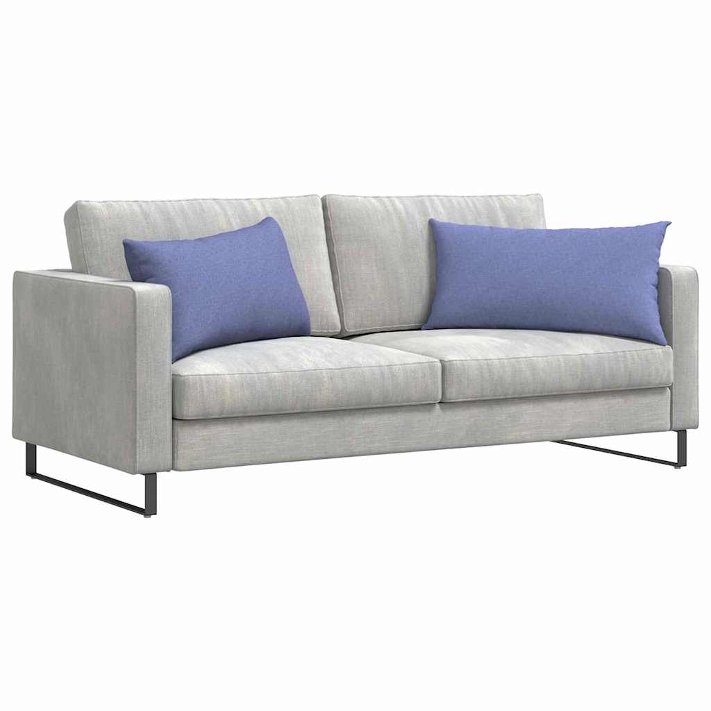 Sofakissen 2 stk. Stoff Jeans blau 80 x 40 cm