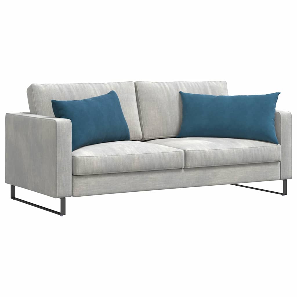 Sofakissen 2 pcs Blau 80 x 40 cm Cordstoff