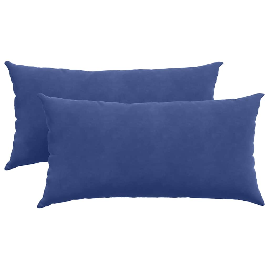 Sofakissen 2 pcs Polizeiblau 80 x 40 cm Cordstoff