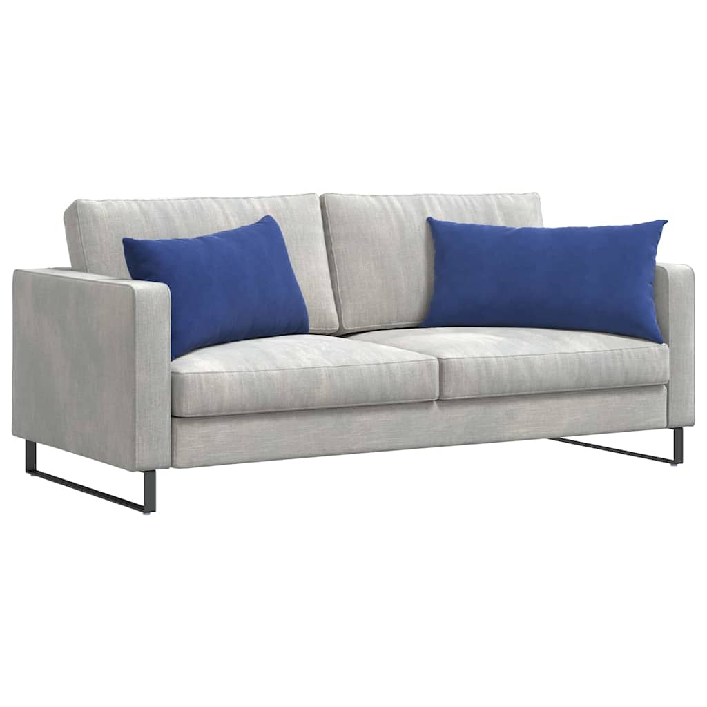 Sofakissen 2 pcs Polizeiblau 80 x 40 cm Cordstoff
