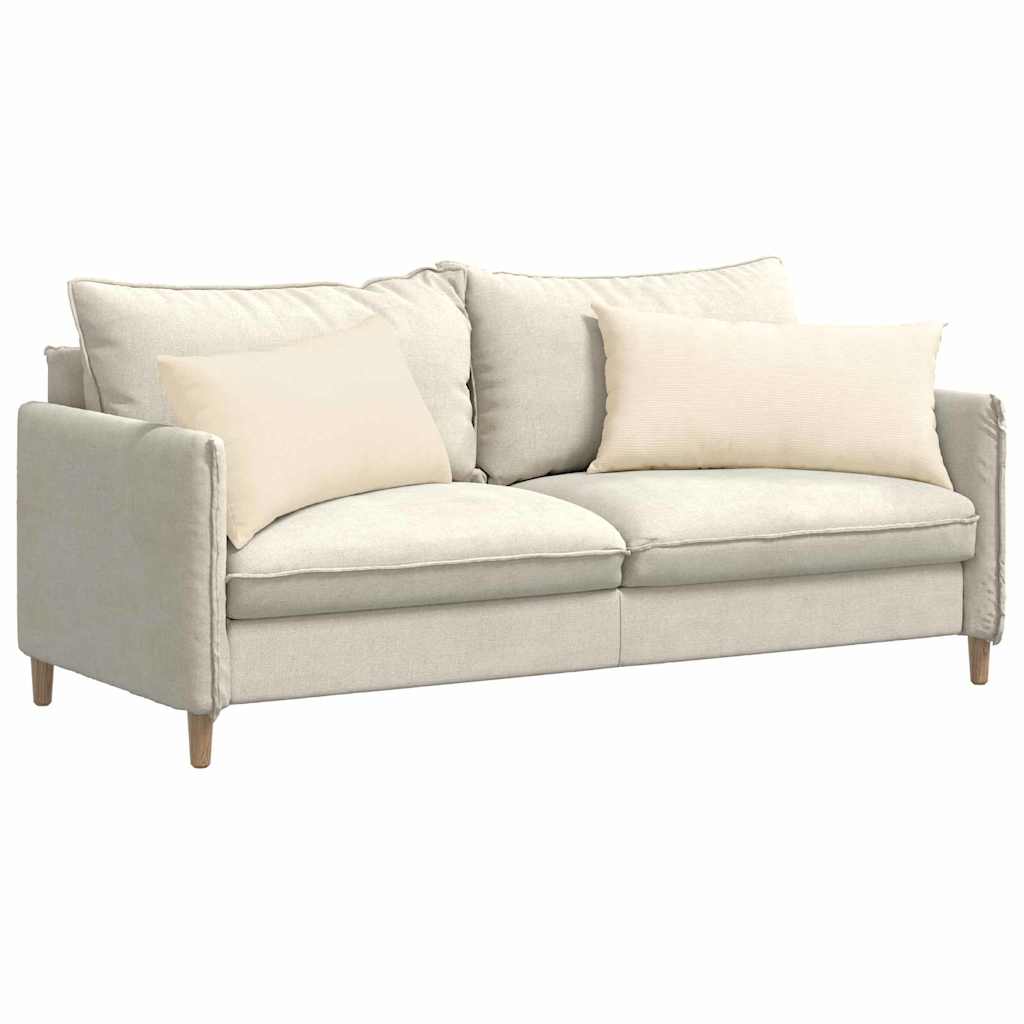 Sofakissen 2 pcs Creme 80 x 40 cm Cordstoff