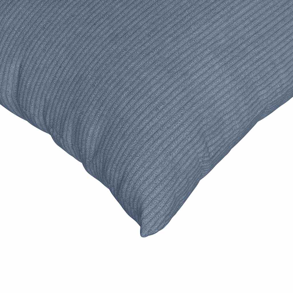 Sofakissen 2 pcs Blau 80 x 40 cm Cordstoff