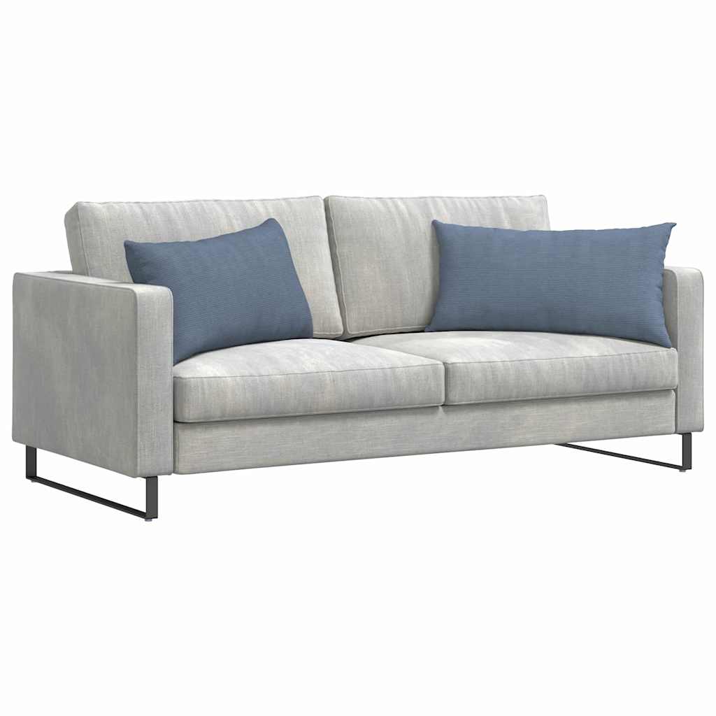 Sofakissen 2 pcs Blau 80 x 40 cm Cordstoff