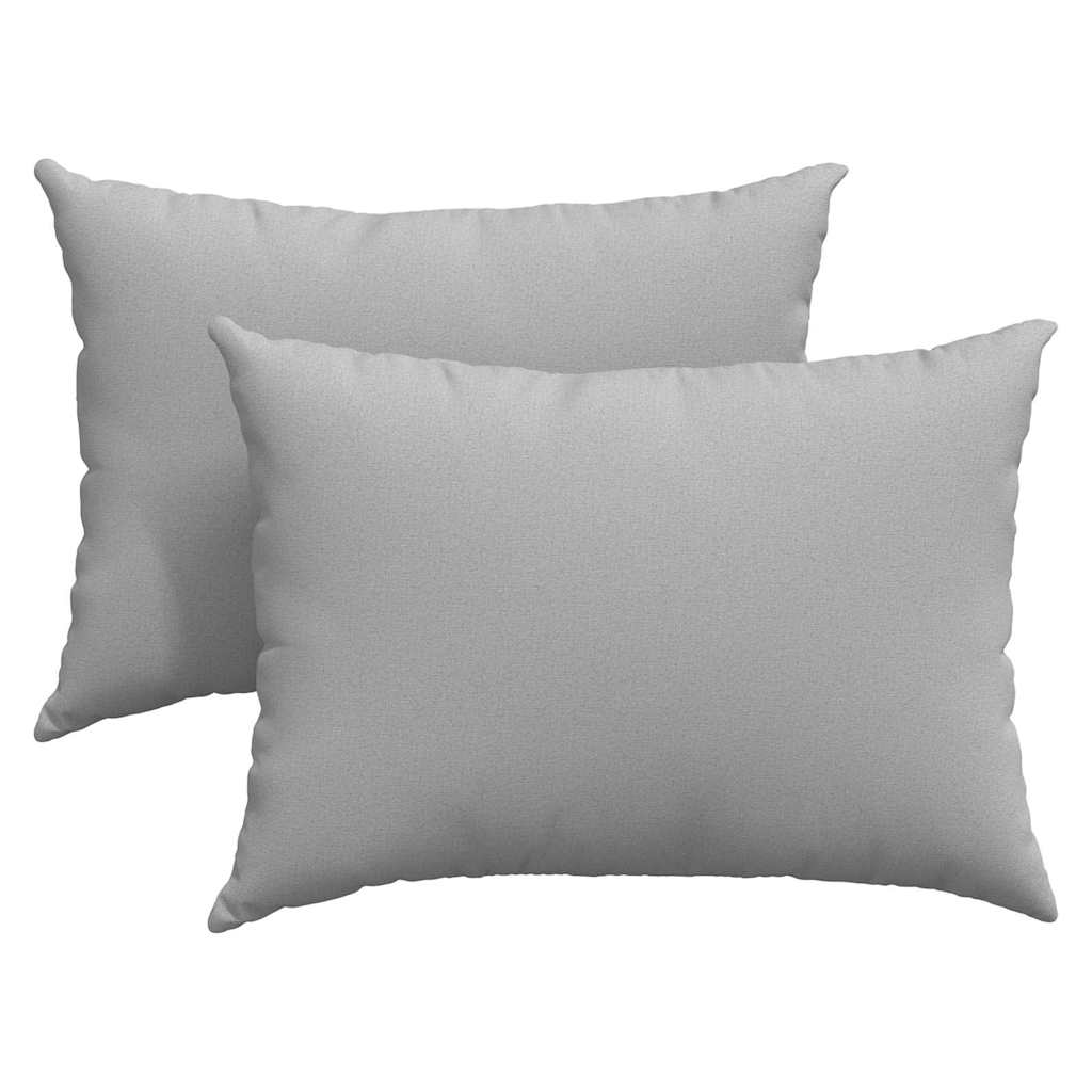 Sofakissen 2 stk. Stoff Wolkengrau 70 x 50 cm