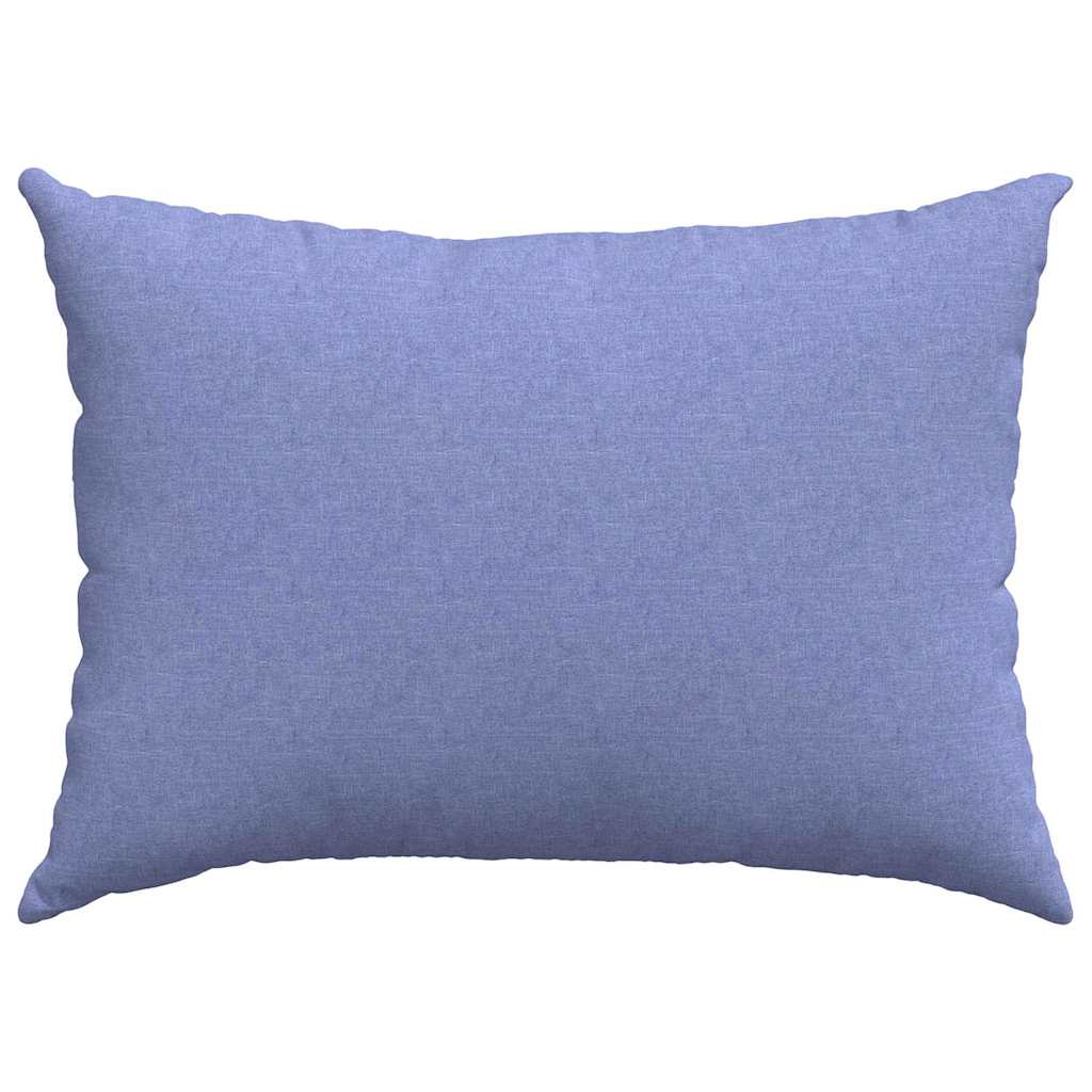 Sofakissen 2 stk. Stoff Jeans blau 70 x 50 cm