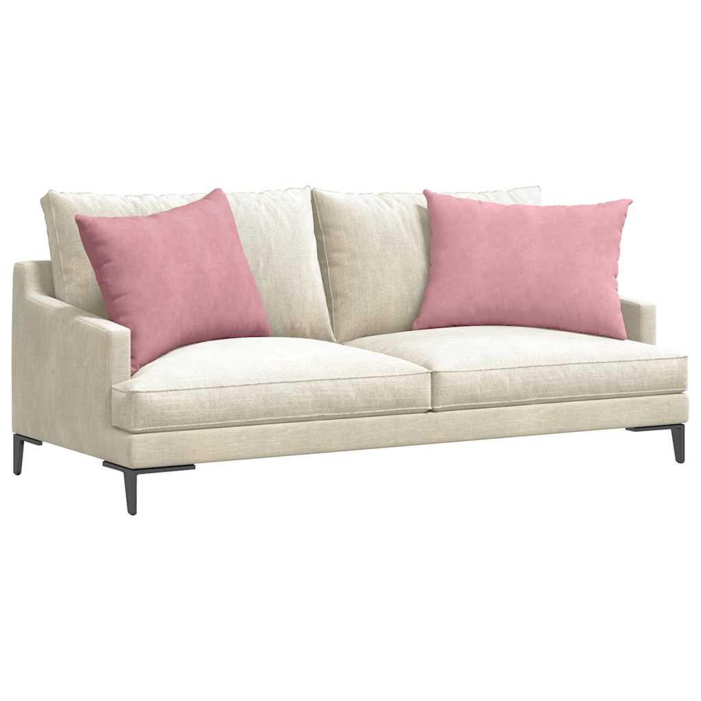 Sofakissen 2 pcs Rosa 70 x 50 cm Cordstoff