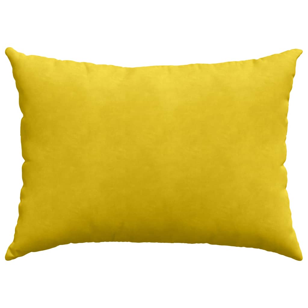 Sofakissen 2 pcs Gelb 70 x 50 cm Cordstoff
