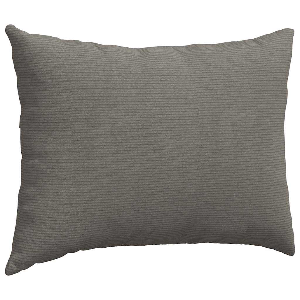 Sofakissen 2 pcs Hellgrau 70 x 50 cm Cordstoff