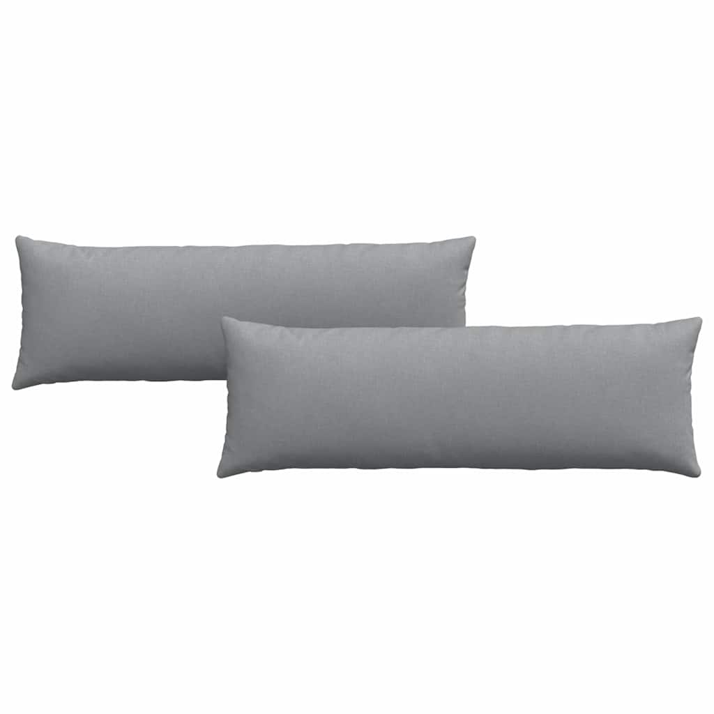 Sofakissen 2 stk. Stoff Hellgrau 120 x 40 cm