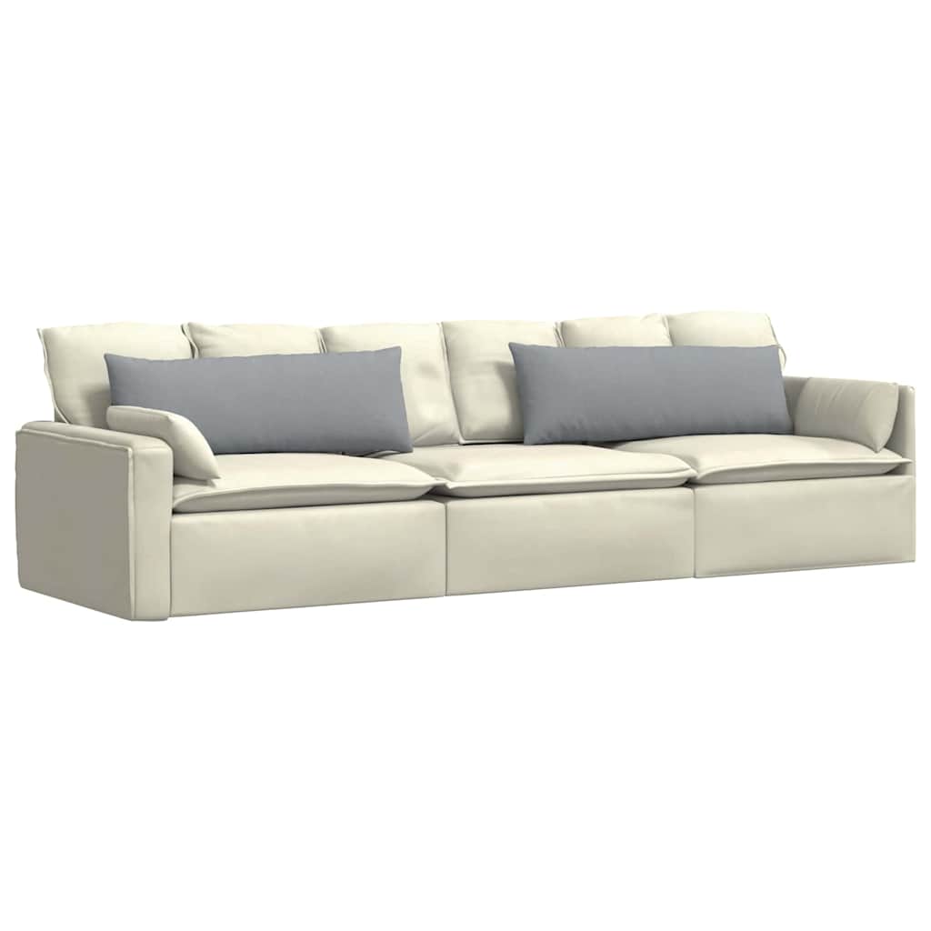 Sofakissen 2 stk. Stoff Hellgrau 120 x 40 cm