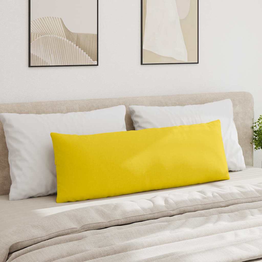 Sofakissen 2 stk. Stoff Helles Gelb 120 x 40 cm