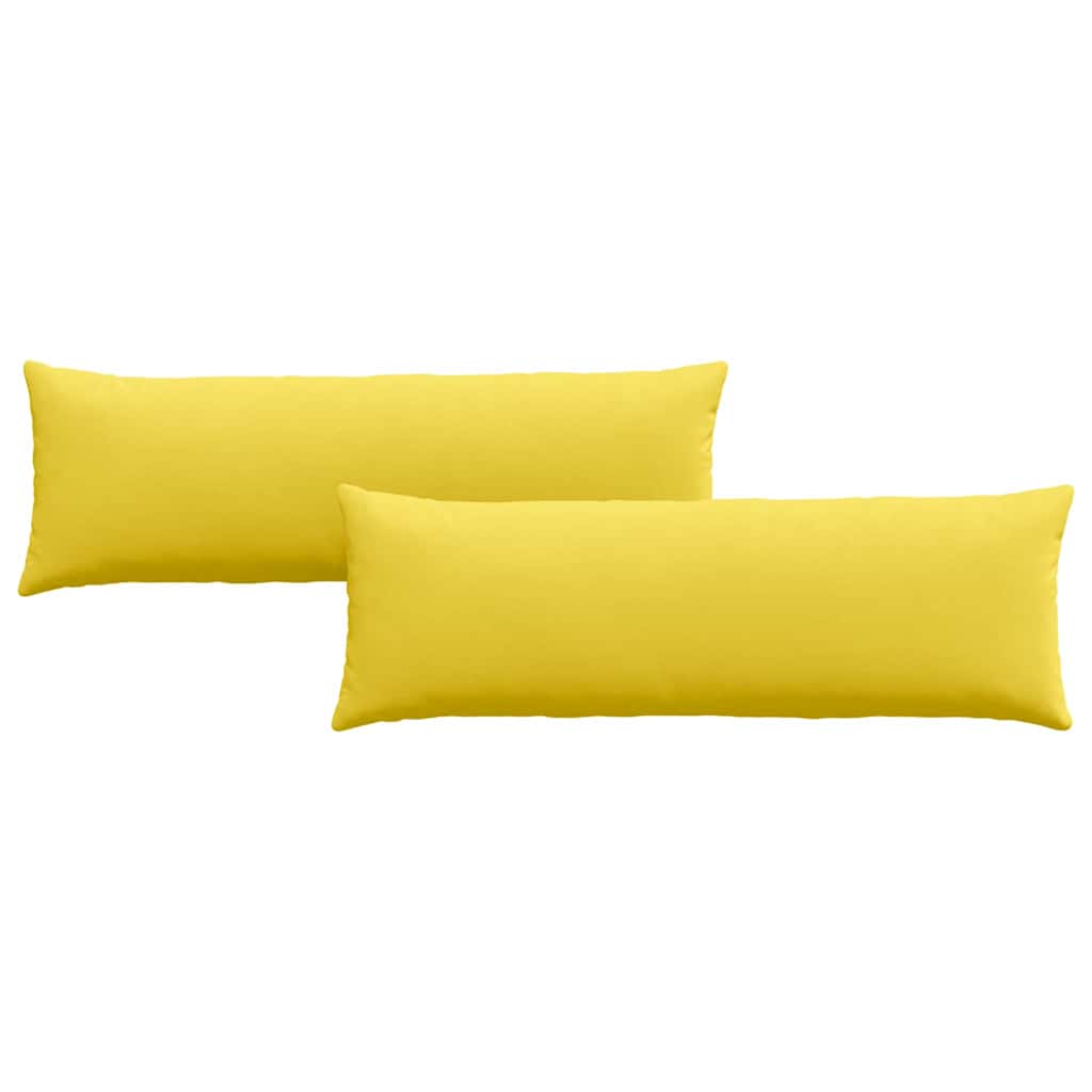 Sofakissen 2 stk. Stoff Helles Gelb 120 x 40 cm