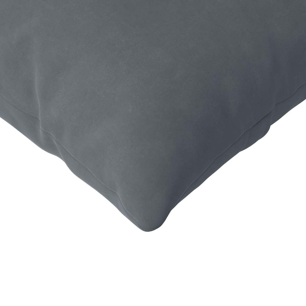 Sofakissen 2 pcs Dunkelgrau 120 x 40 cm Cordstoff