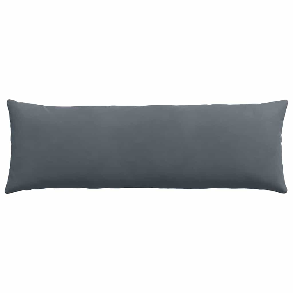 Sofakissen 2 pcs Dunkelgrau 120 x 40 cm Cordstoff