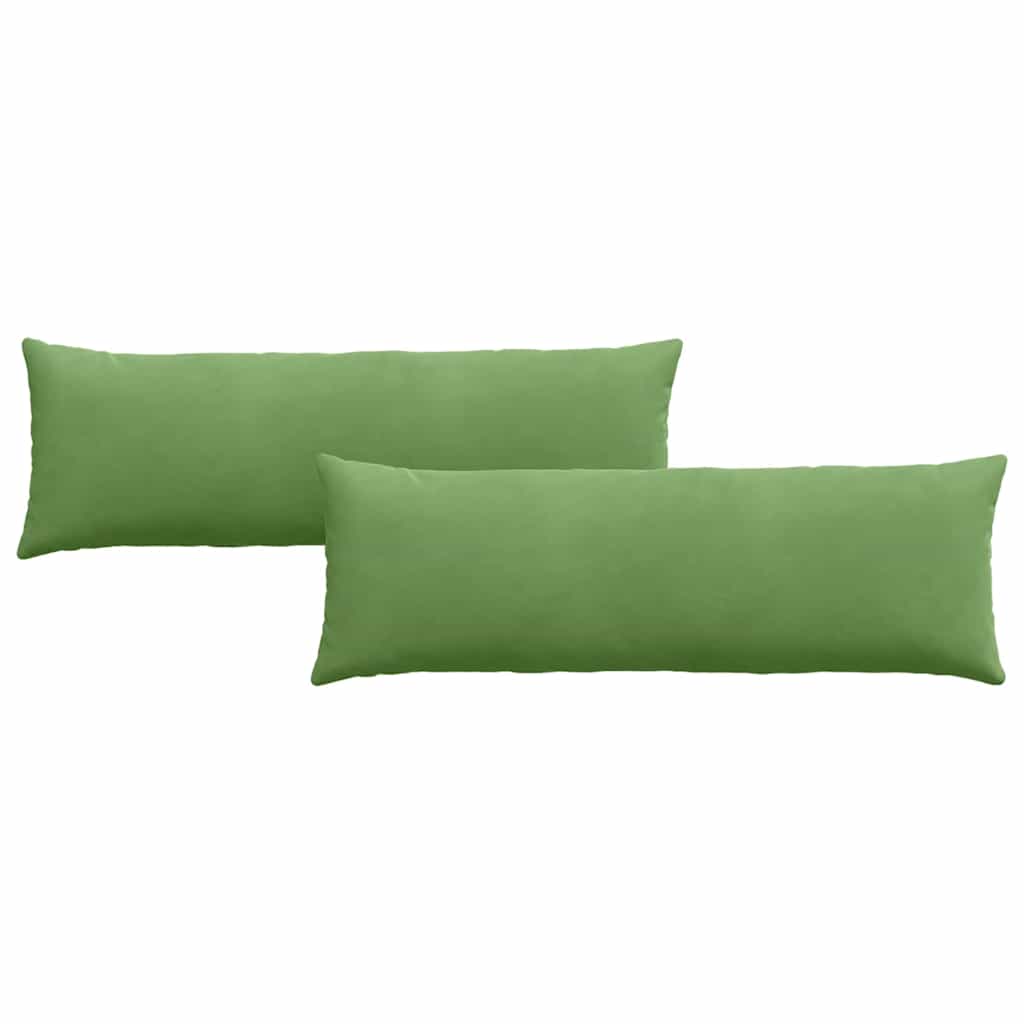 Sofakissen 2 pcs Hellgrün 120 x 40 cm Cordstoff