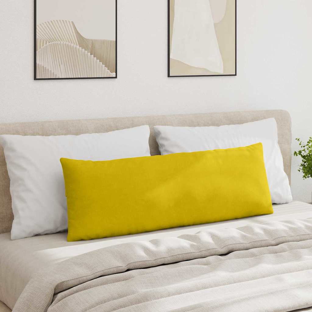 Sofakissen 2 pcs Gelb 120 x 40 cm Cordstoff