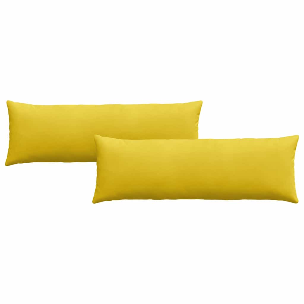 Sofakissen 2 pcs Gelb 120 x 40 cm Cordstoff