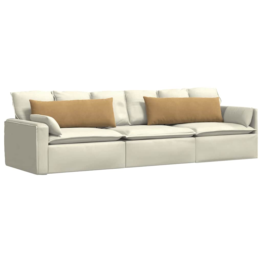 Sofakissen 2 pcs Braun 120 x 40 cm Cordstoff