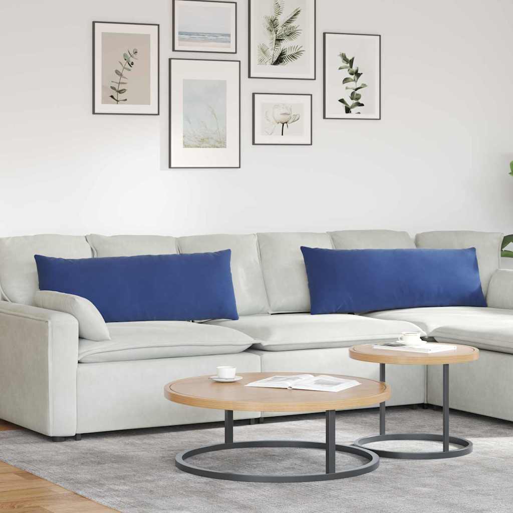 Sofakissen 2 pcs Polizeiblau 120 x 40 cm Cordstoff