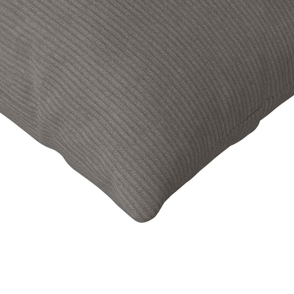 Sofakissen 2 pcs Hellgrau 120 x 40 cm Cordstoff