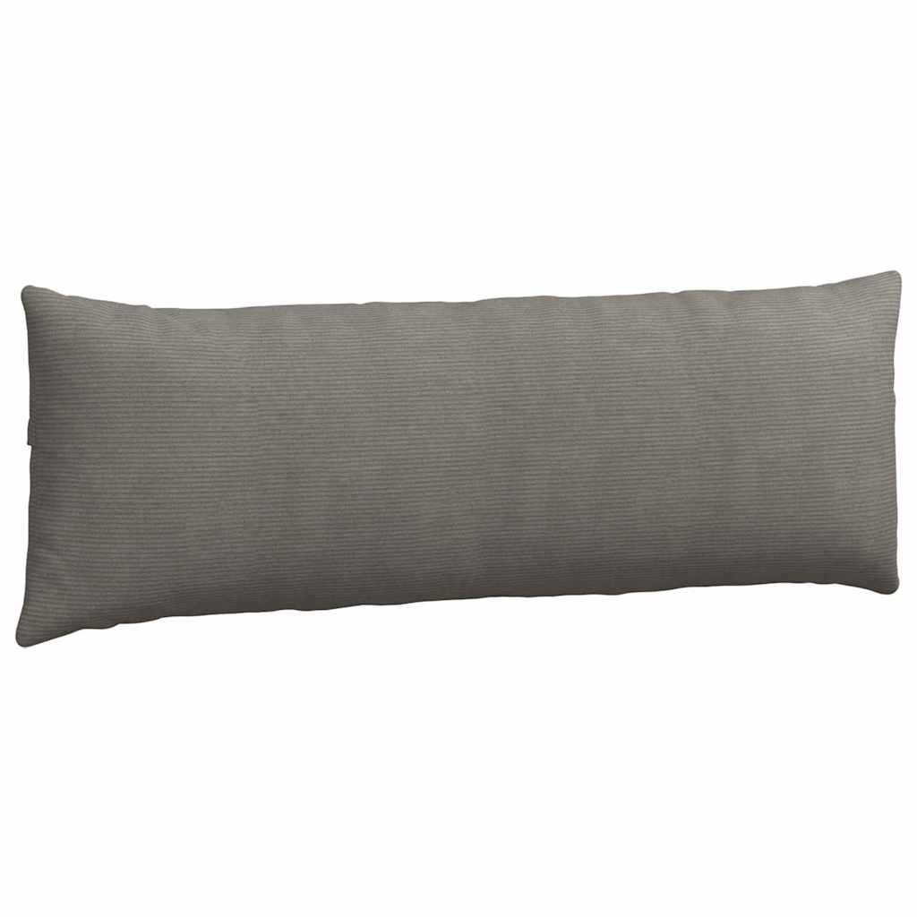 Sofakissen 2 pcs Hellgrau 120 x 40 cm Cordstoff
