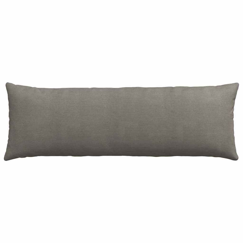 Sofakissen 2 pcs Hellgrau 120 x 40 cm Cordstoff