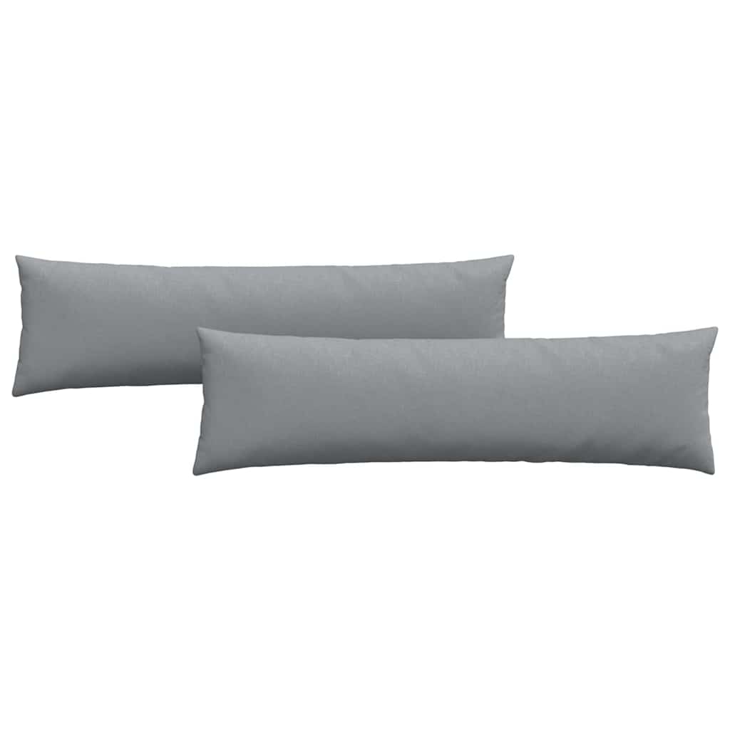 Sofakissen 2 stk. Stoff Hellgrau 145 x 40 cm