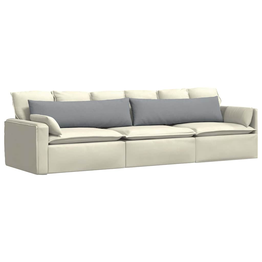 Sofakissen 2 stk. Stoff Hellgrau 145 x 40 cm