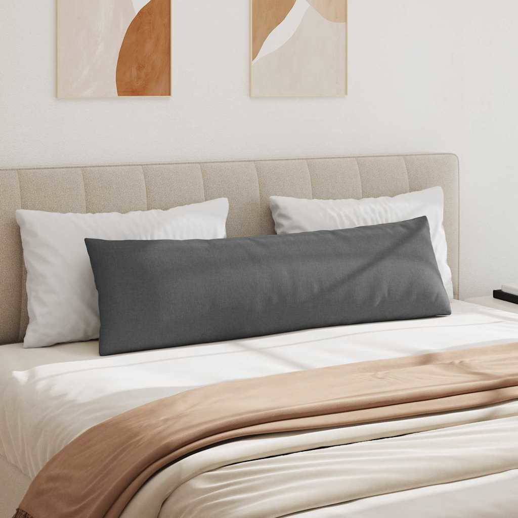 Sofakissen 2 stk. Stoff Dunkelgrau 145 x 40 cm