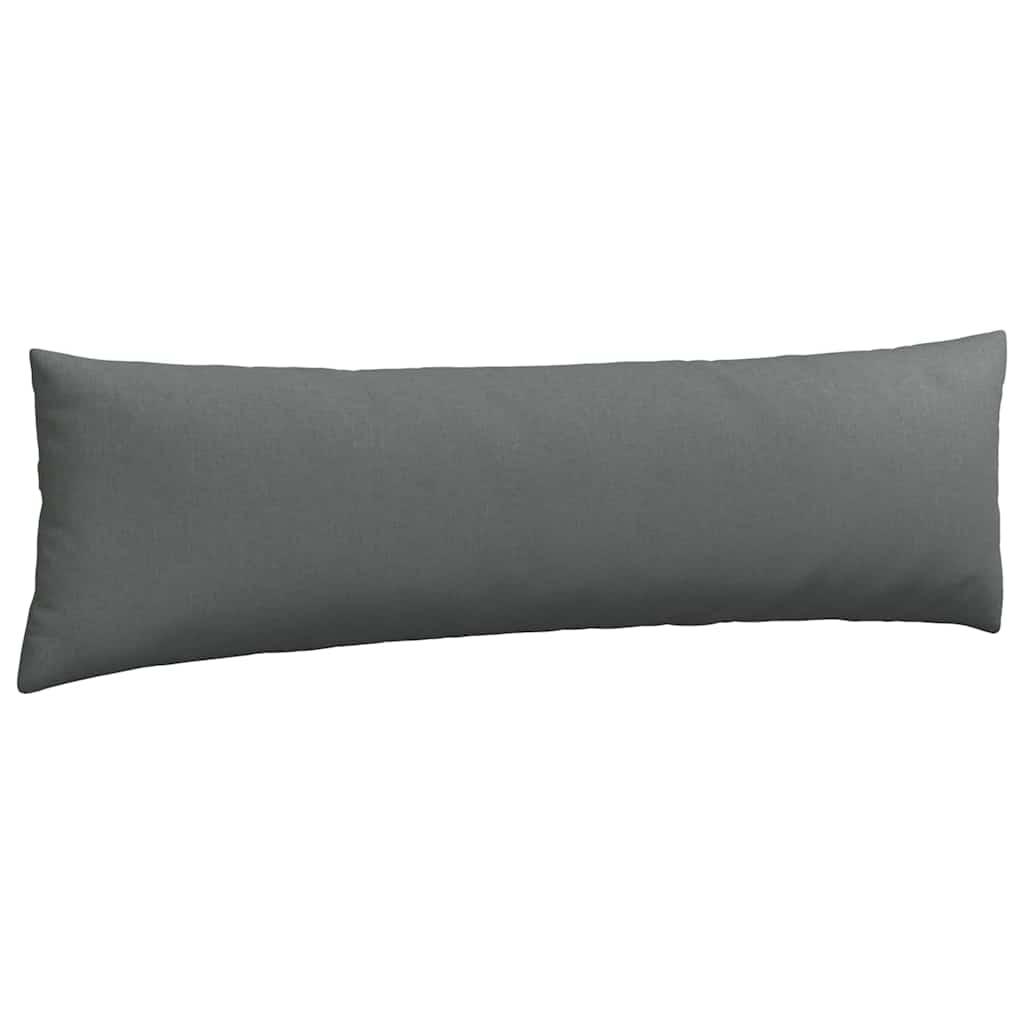 Sofakissen 2 stk. Stoff Dunkelgrau 145 x 40 cm