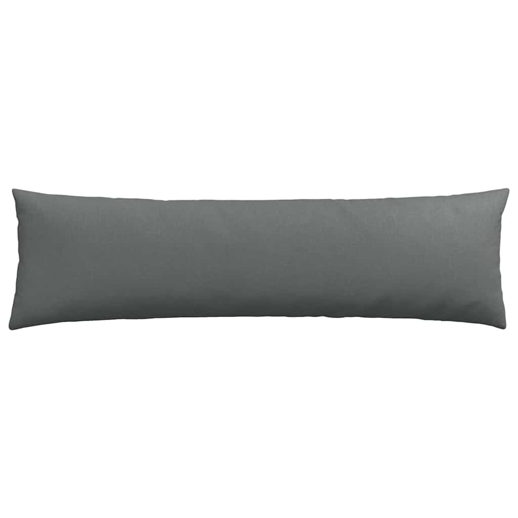 Sofakissen 2 stk. Stoff Dunkelgrau 145 x 40 cm