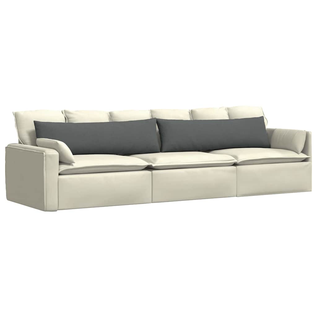Sofakissen 2 stk. Stoff Dunkelgrau 145 x 40 cm