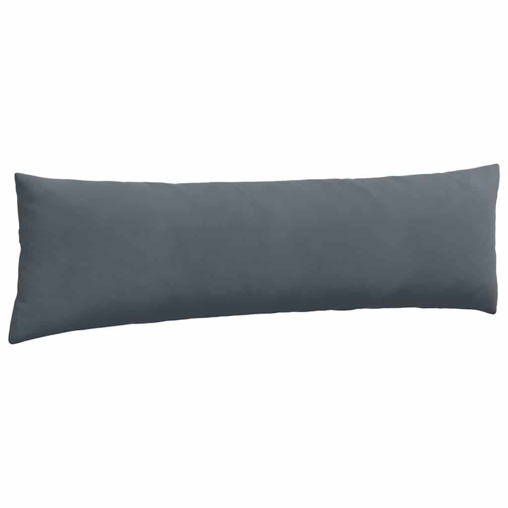 Sofakissen 2 pcs Dunkelgrau 145 x 40 cm Cordstoff
